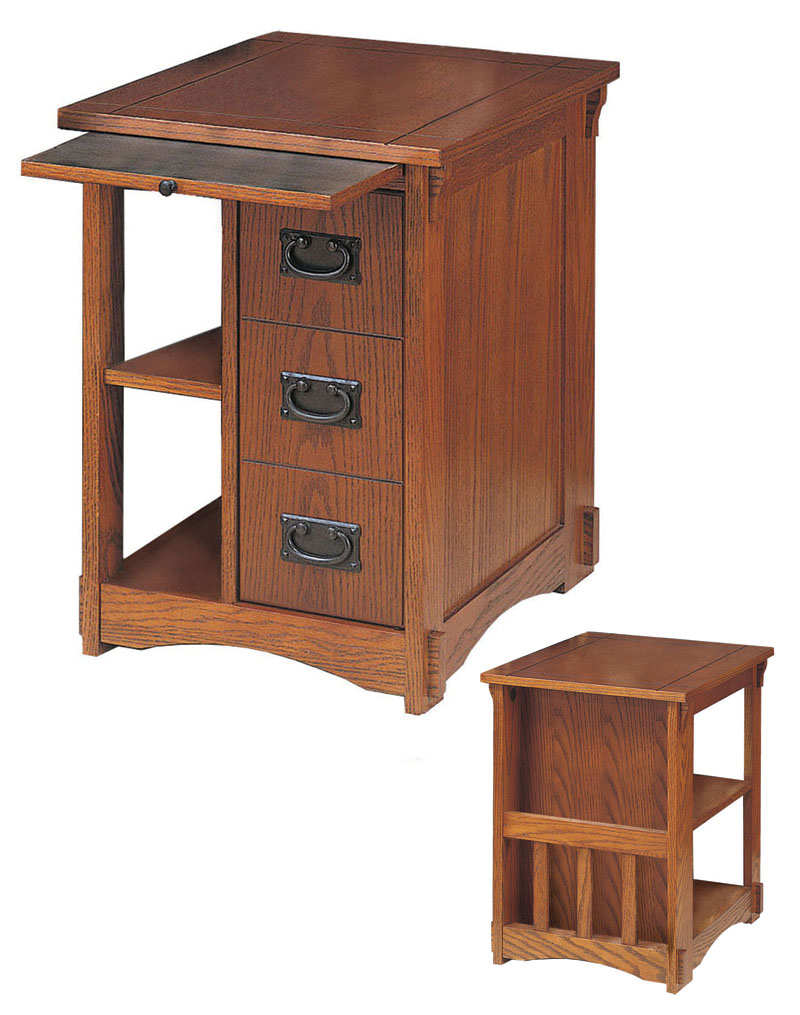 #356 • "Mission Oak" Magazine Cabinet Table - Powell